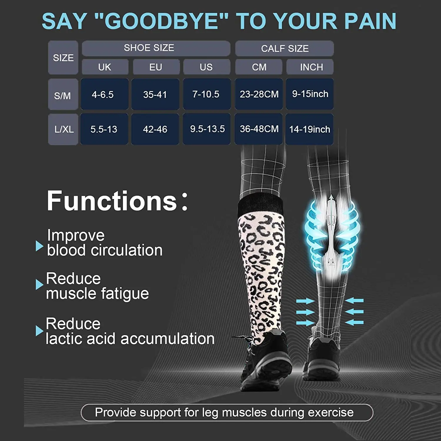Calcetines de compresión de 48 estilos para hombre y mujer, medias atléticas para correr, deportes al aire libre, Crossfit, viajes en vuelo,