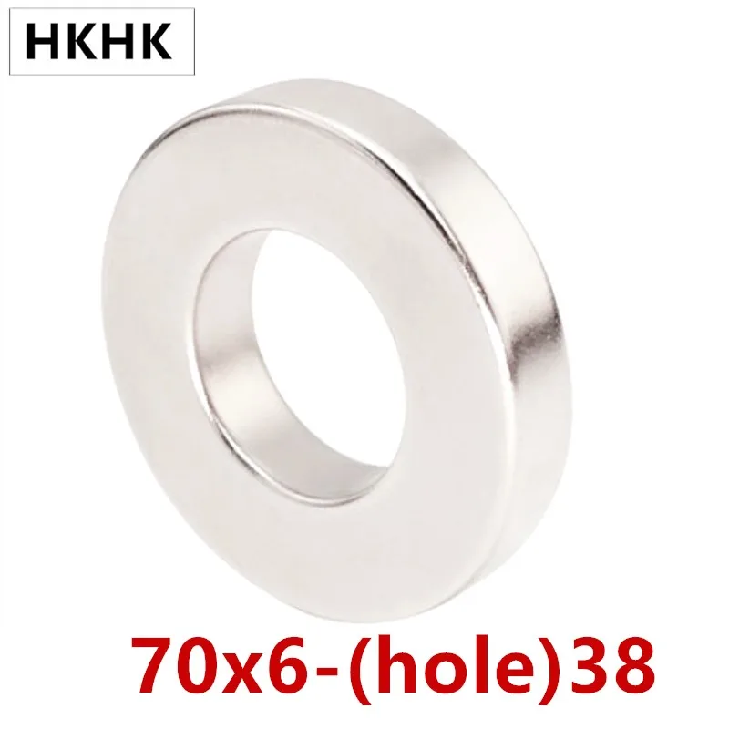 1 2 5 pz 70mm NdFeB magnete anello OD 70x38x6mm 2.8 \