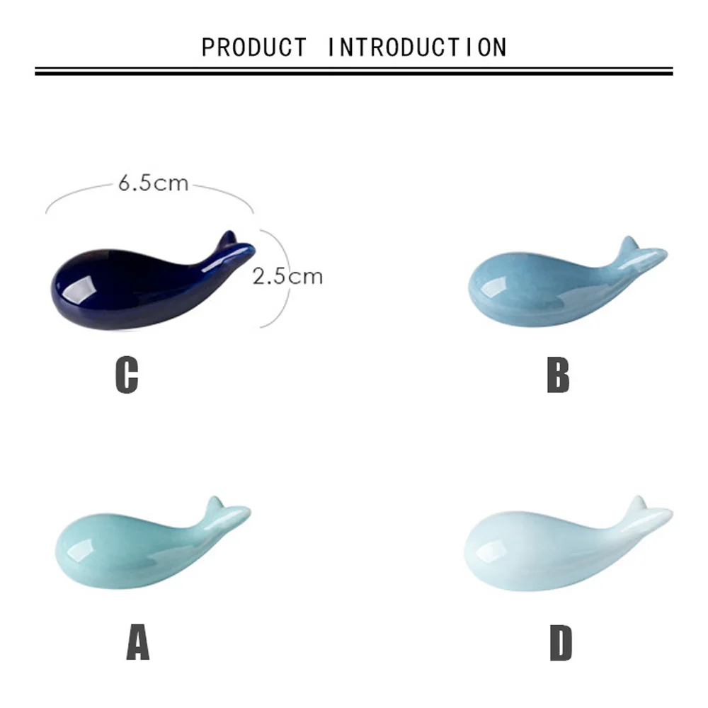 1PC Chopsticks Holders Whale Shape Ceramic Fashion Kitchen Tableware Chopsticks Holder Stand Drop Shipping