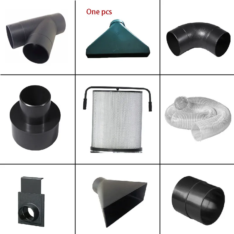 1PCS Dust Collector Accessories Woodworking Dust Collector Vacuum Cleaner Accessories Three-way Valve Air Pipe Joint 100mm