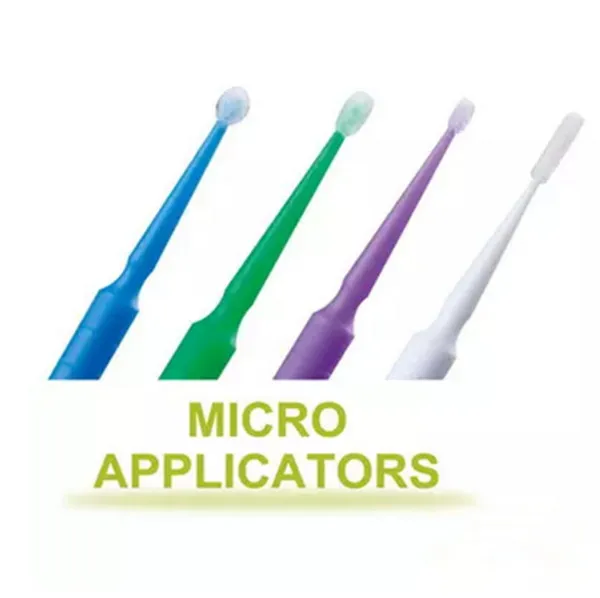 

400pcs/set Dental materials supplies, Disposable micro applicator, short stick, cotton swab, brush applicator