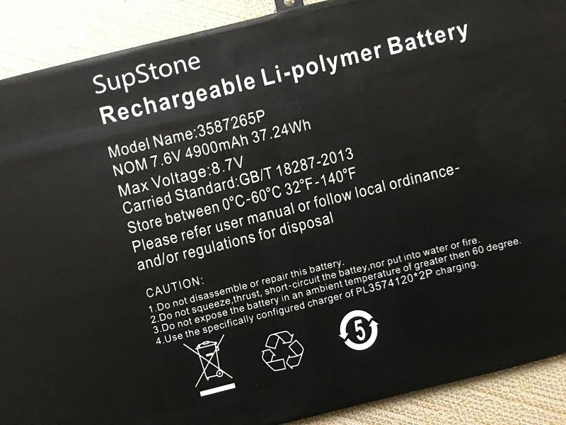 Imagem -05 - Supstone Novo 4800mah 3587265p Bateria do Portátil para Xiaoma 31 41 Xm31 Xm4132821222s Wtl3687265 3585269p Cltd-3487265