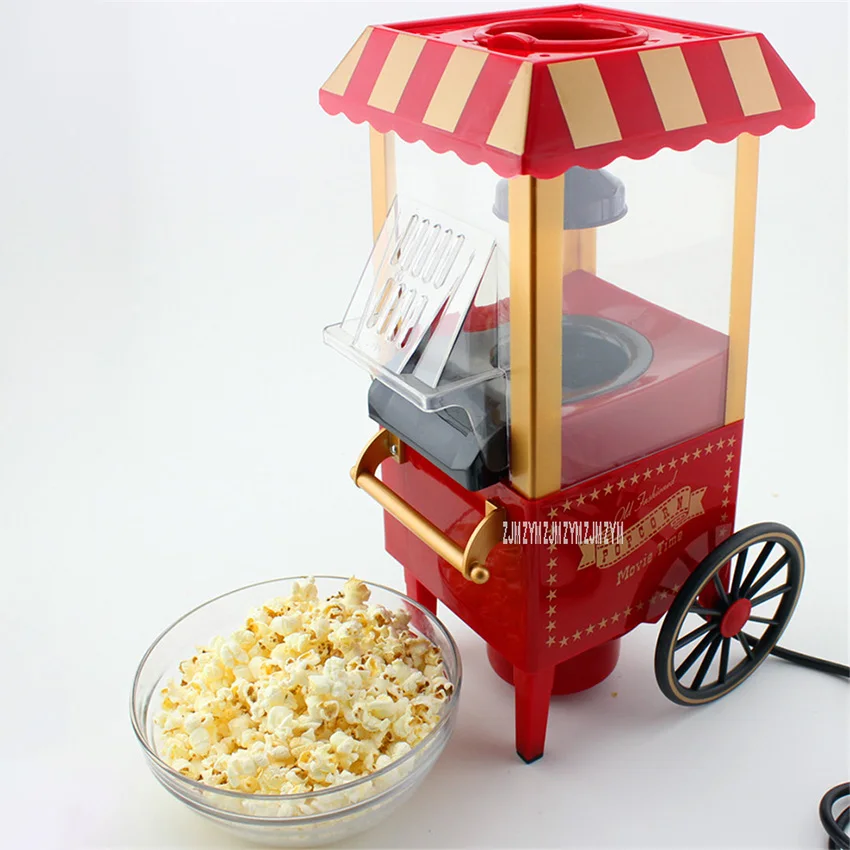 PM2800 Metal Non Toxic PP Vintage Mini Popcorn Machine Household Retro Popper Machine Small Classical Popcorn Maker 220V/110V