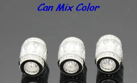 11mm*9mm Findings Diamante Zircon micro pave spacer Boutique Micropave Round Shape Beads inlay Brass bdg34e crystal