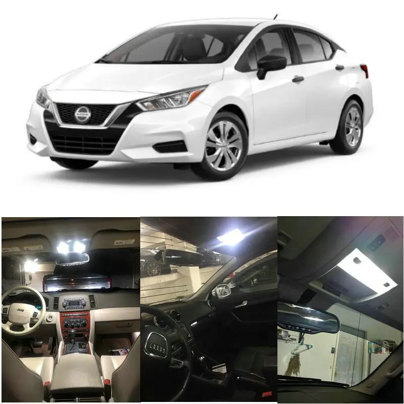 

LED Interior Car Lights For 2020 Nissan Versa dome light trunk light license plate light