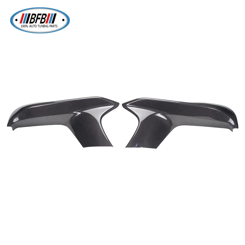 F90 Dry Carbon Front Bumper Splitters Add on style Front Down Flaps Fit For F90 M5 bumper 2018+