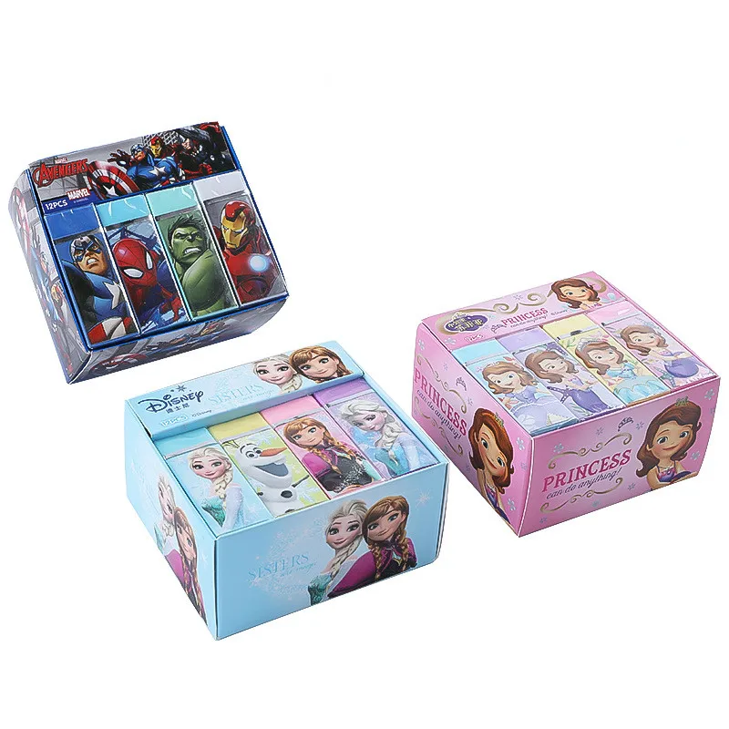 Imagem -05 - Disney Cartoon Erasers For Kids Papelaria Fofa Frozen Elsa Sofia Princesa Suprimentos Escolares Kawaii Prêmios para Crianças Presente de Natal