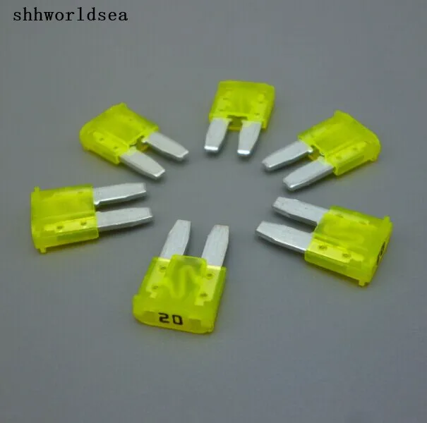 worldgolden 500pcs 8mm 20A  auto Mini Blade Fuse  Car fuse