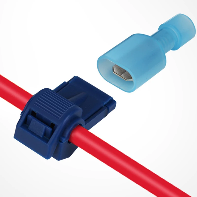 No stripping Quick Electrical Wire Connectors Snap Splice Lock Cable Terminals Crimp T-type plug line connector easy connect