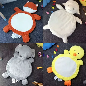 Tapis de jeu d'animaux en coton pour bébé, joli tapis inoling lea antidérapant, couverture nordique, décor de chambre