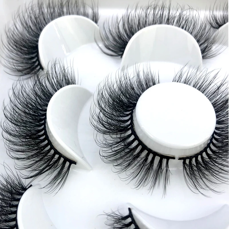 5 Paar flauschige Wimpern 8–25 mm 3D-Nerzwimpern lange dicke natürliche falsche Wimpern Großhandel Wimpern Anbieter Make-up Nerzwimpern – Detail 40