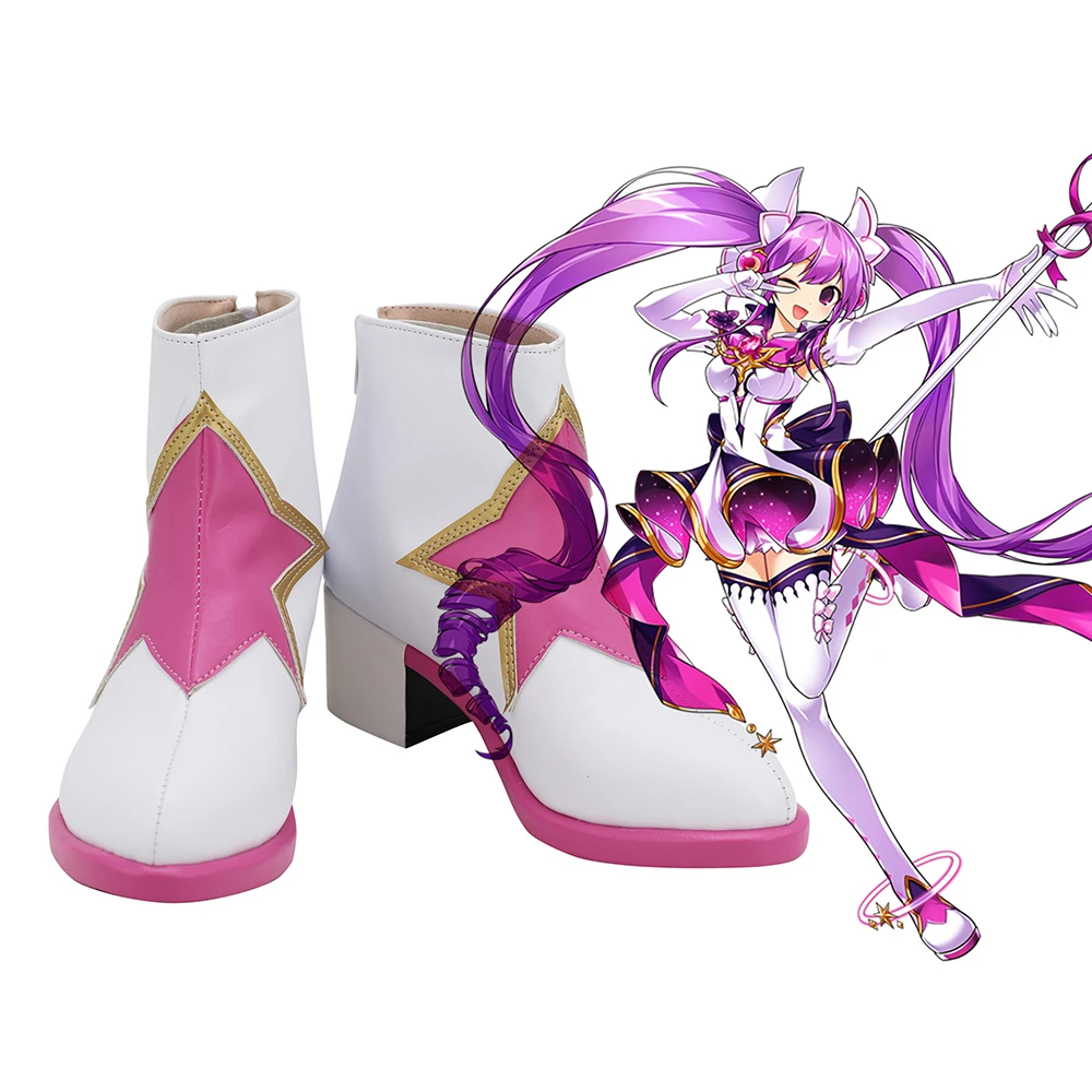 

Aisha Shoes Cosplay ELSWORD Aisha Cosplay Boots Leather Shoes Custom Made Any Size