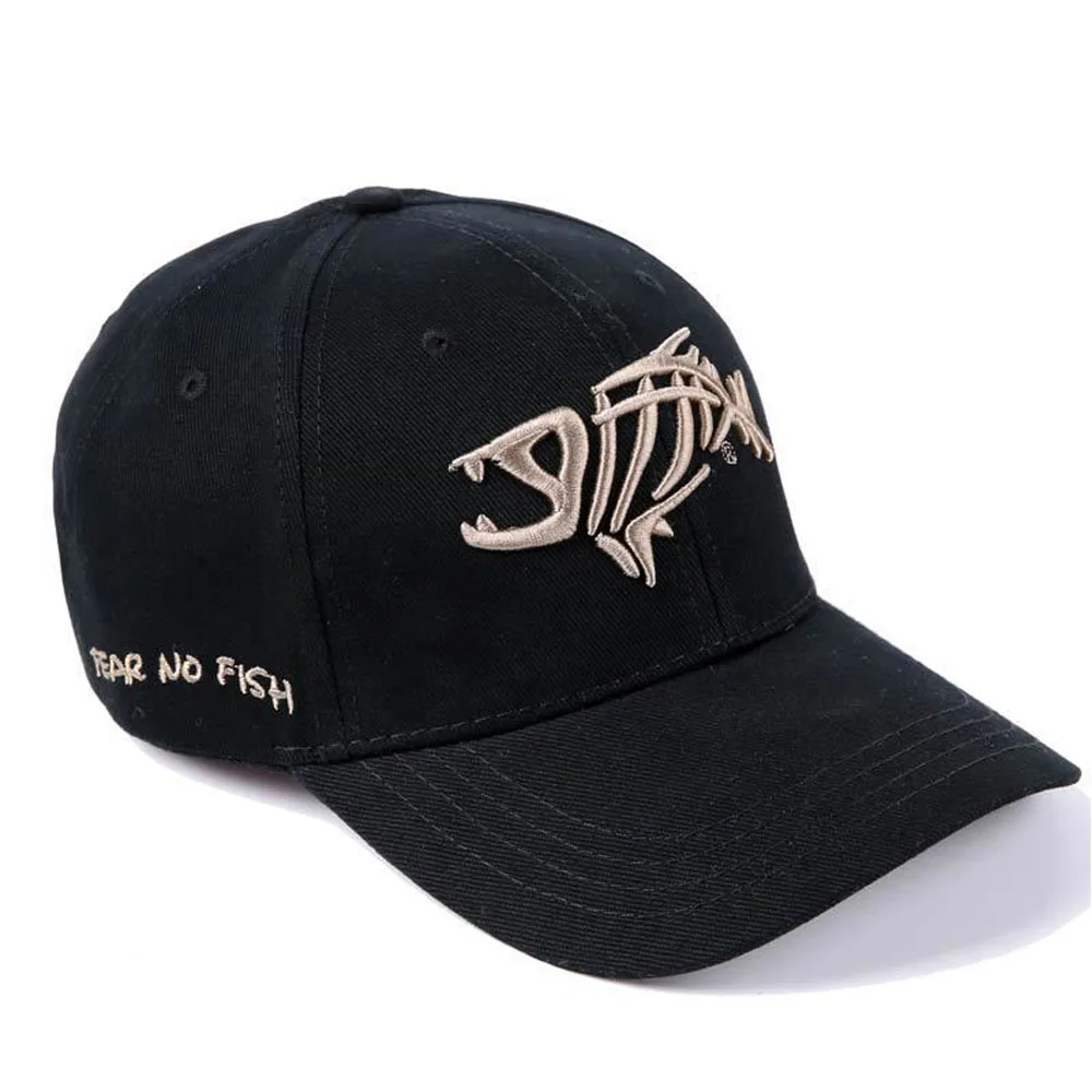 High Quality Outdoor Fishing Cap Baseball Cap Solid Breathable Cotton Trucker Hat For Men Women Fish Bone Embroidery Gorras Male