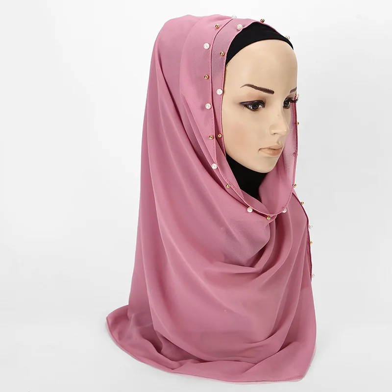 72*175cm 1-20 color Classic simple easy classy crinkle crimp cotton turban hijab shawls 2022 NEW women muslim Pearl scarf