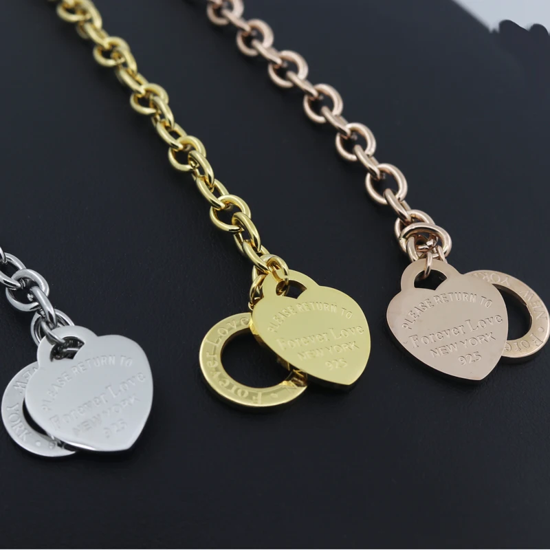 Hot Sale Buckle Design Bracelet New Style Brand Women Bracelet Gold Chain Heart Bangles Carter Bracelets Pulseira Fine Jewelry