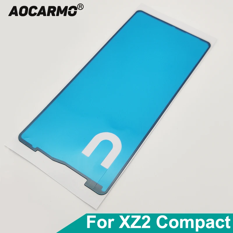 Aocarmo przednia rama wyświetlacz LCD naklejka samoprzylepna dla Sony Xperia XZ2 Compact Mini XZ2C H8324