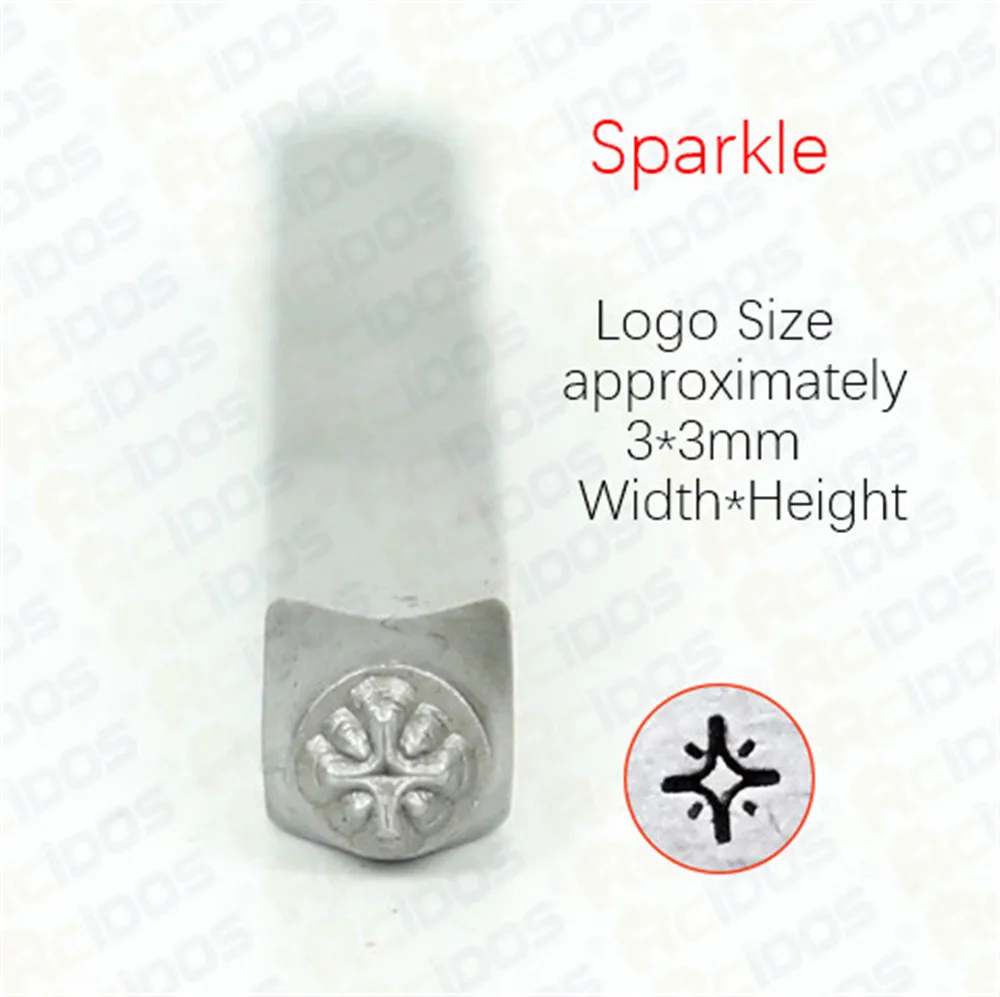 Sparkle /Sunshine Design 3mm biżuteria metalowa znaczki projektowe, bransoletka DIY/symbole biżuterii stalowy stempel