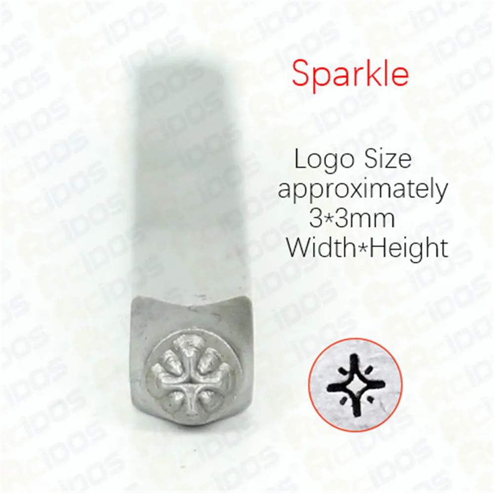 Sparkle /Sunshine Design 3mm Metal Jewelry Design Stamps,DIY Bracelet/jewelry symbols steel stamp