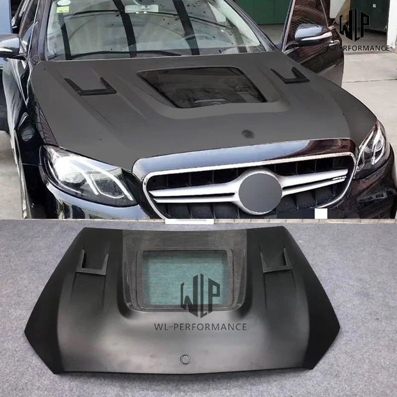 

W213 High Quality Carbon Fiber /frp Engine Hood Transparent Bonnets Car Styling for Mercedes-benz W213 e Class Car Body Kit