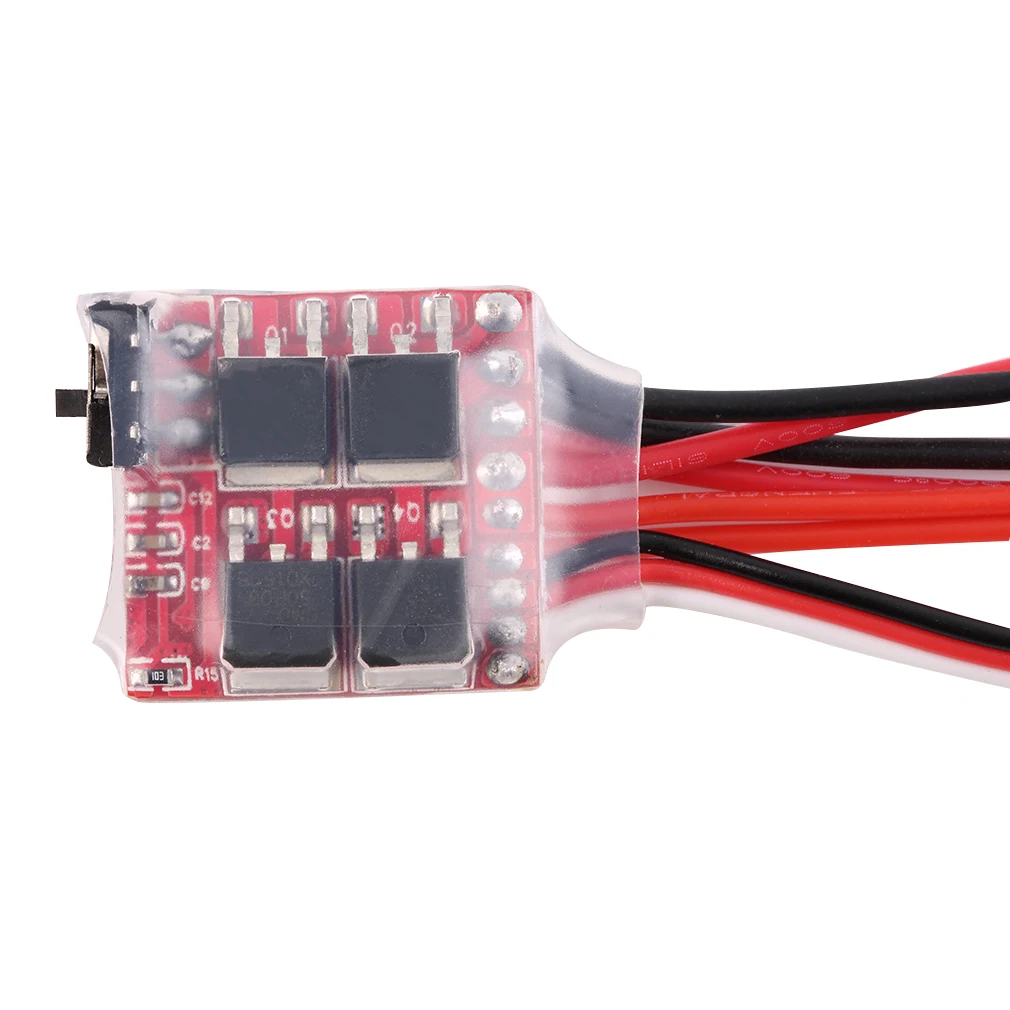 RC Mini 20A ESC Motor Speed RC ESC 2KHz Forward Reverse Brush Brake RC 2S for SCX24 Controller Boat Car Prototank Top Regulator