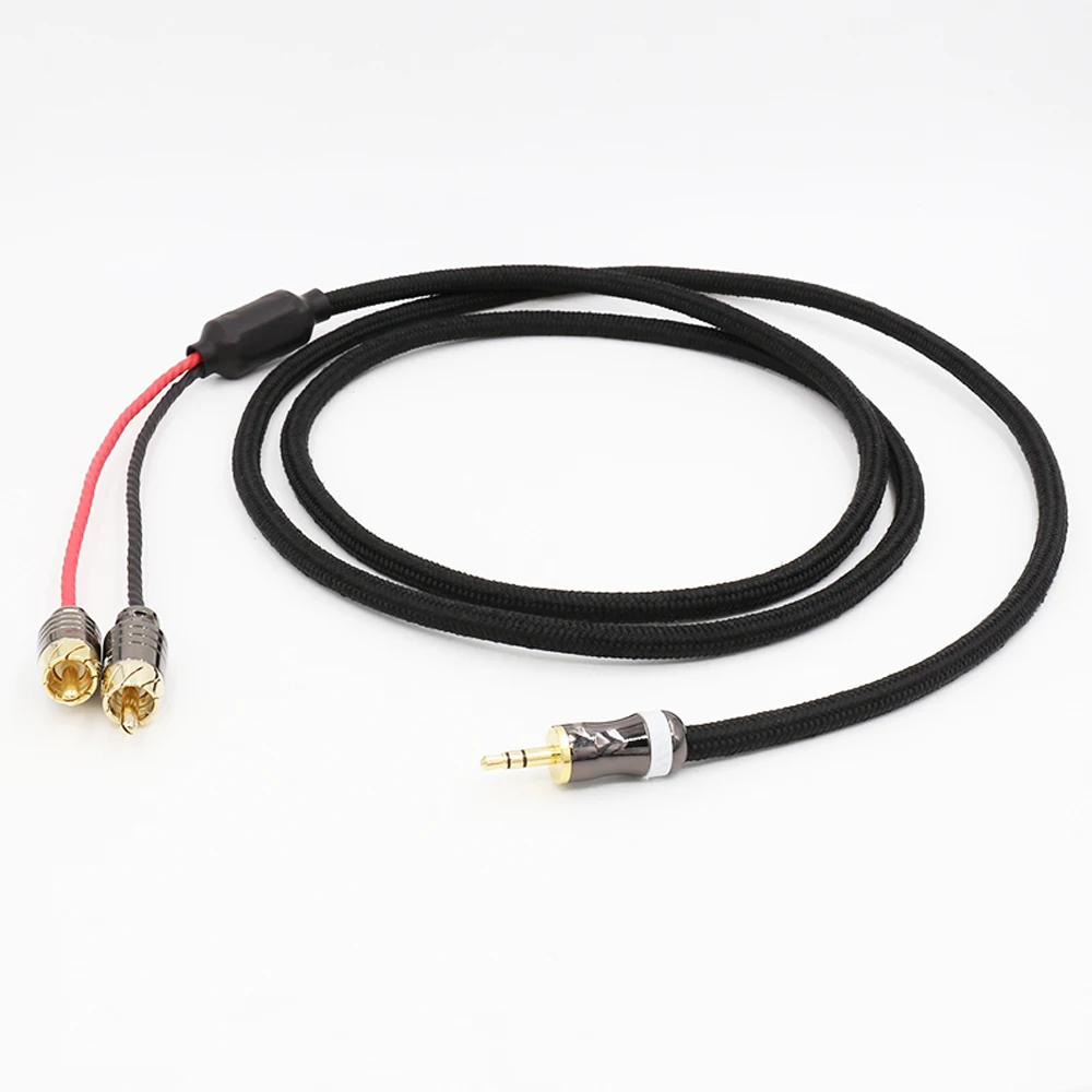 محول ذكر للتلفزيون مكبر صوت الفيديو ، كابل الصوت ، HiFi ، من من من إلى 2RCA ، Aux ، مقبس إلى 2 RCA