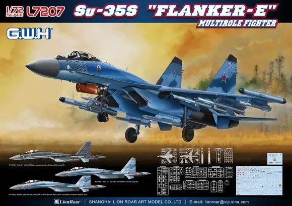 

GreatWall Hobby L7207 1/72 Russian Su-35S "Flanker-E" Multirole Fighter Model Kit