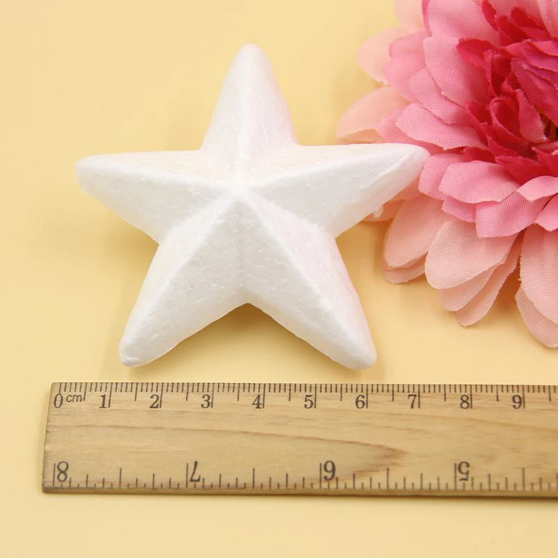 10PCS 74MM Christmas Ornaments Stars Modelling Polystyrene Styrofoam Foam Ball DIY Craft Kids Gifts Christmas Party Decorations