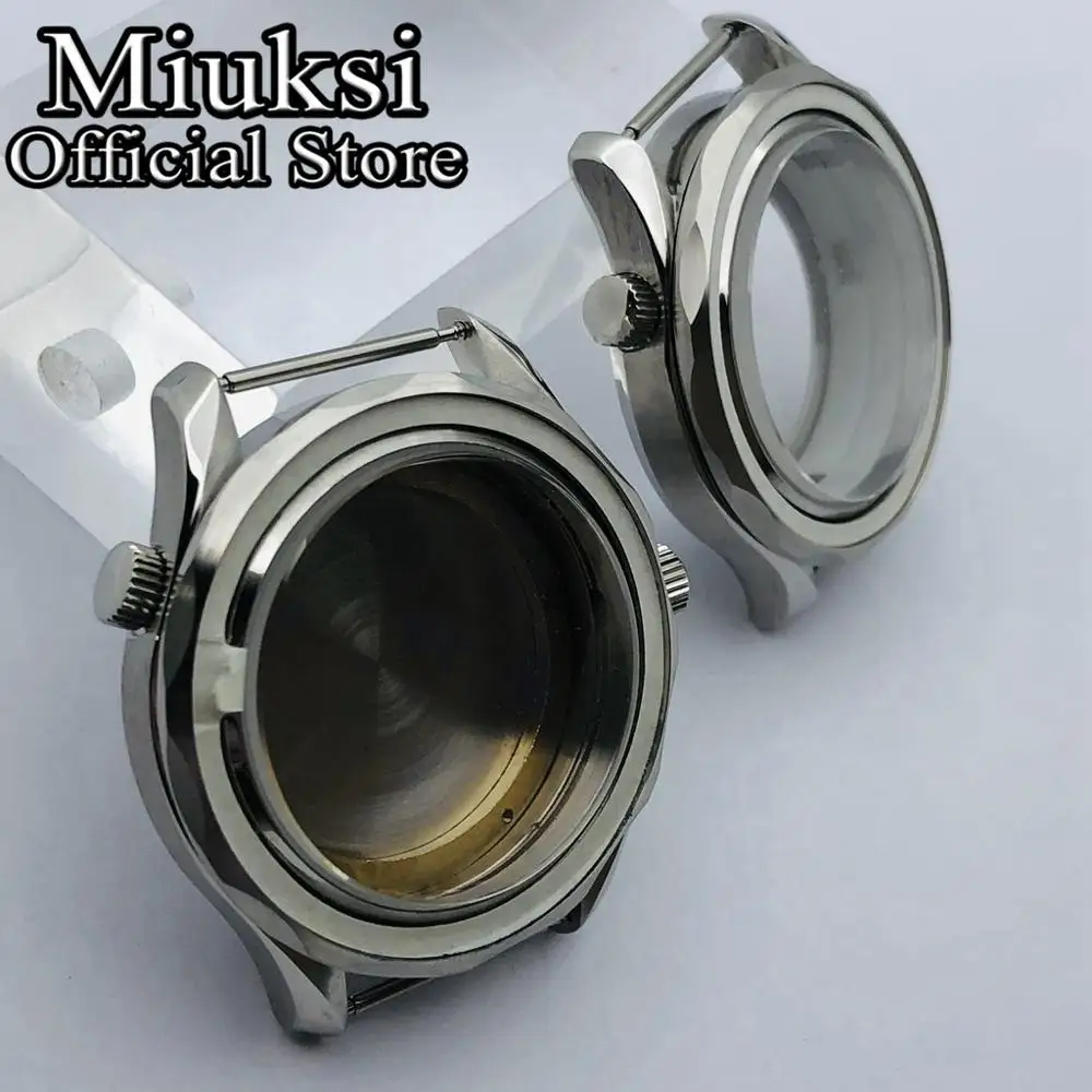 Miuksi 41mm case sapphire glass fit ETA2824 2836 NH35 NH36 Mingzhu DG2813 3804 Miyota 8205 8215 821A PT5000 Seagull2130 movement