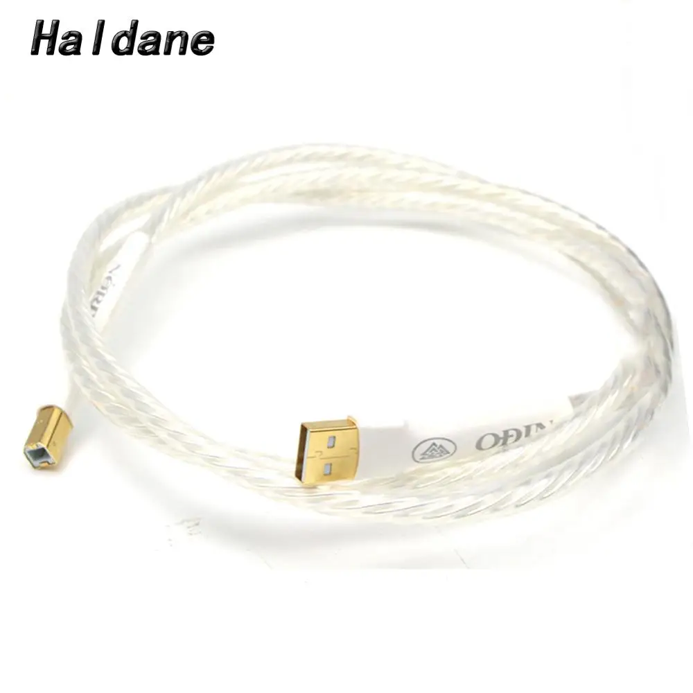 

Haldane one pcs Hifi Odin Interconnect USB A to B Audio Cable Gold Plated USB Type A to Type B Audio Digital Cable