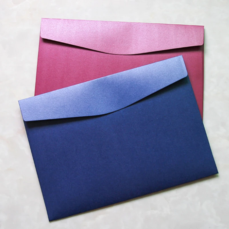 20Pcs/Lot A4 Size Envelope 5 Colors Kraft Paper Letter Envelope Big Size Vintage Envelope Stationery Document Envelopes