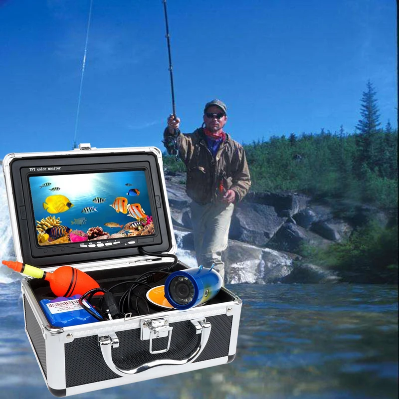 

Fish Finder 7" TFT LCD 1000TVL HD Waterproof 15m Cable Underwater Fishing Camera System Used For Underwater Fishing