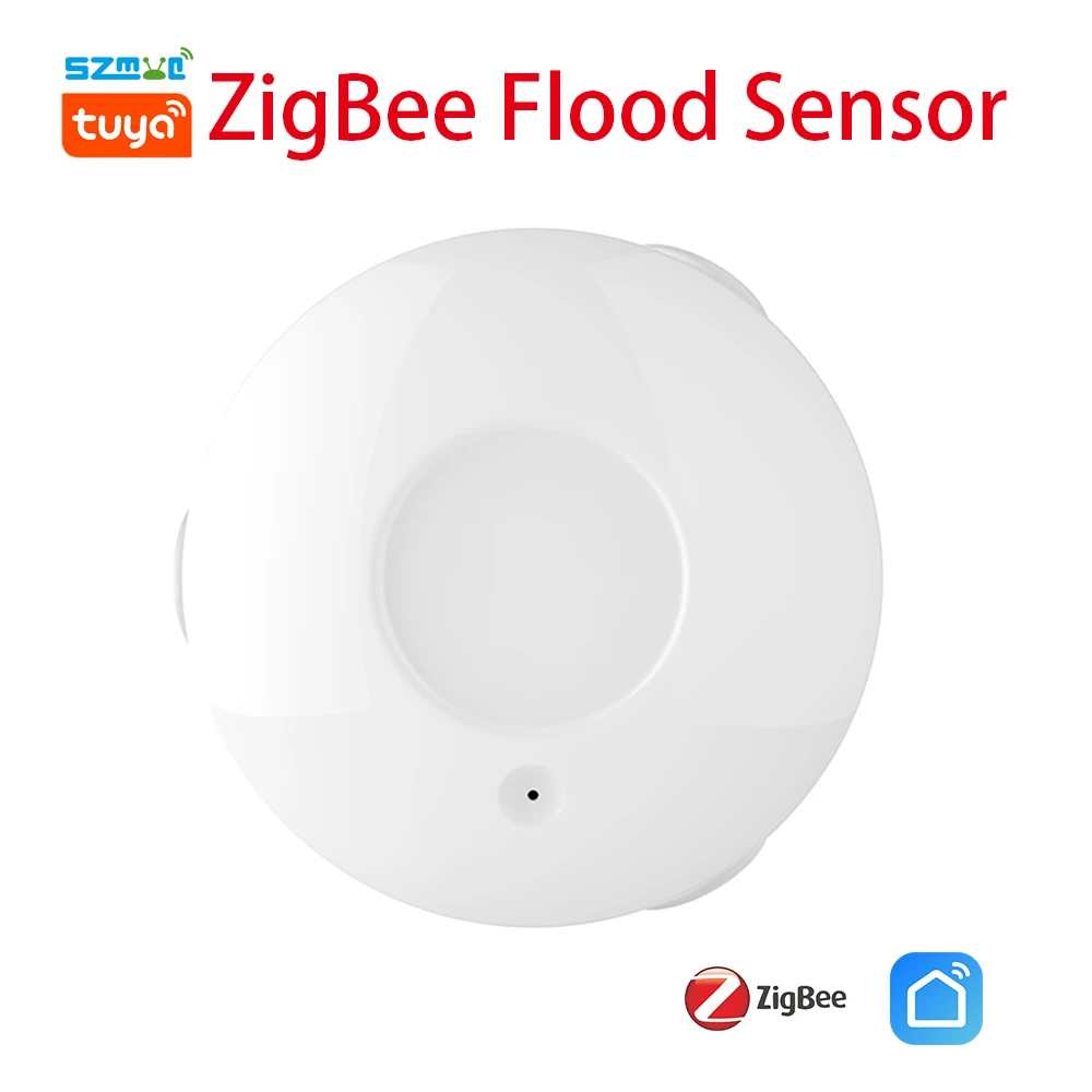 Tuya WiFi Smart Tuya Water Leakage Sensor Alarm Leak Detector Flood Alert Overflow Home Security System Smart Life App Control