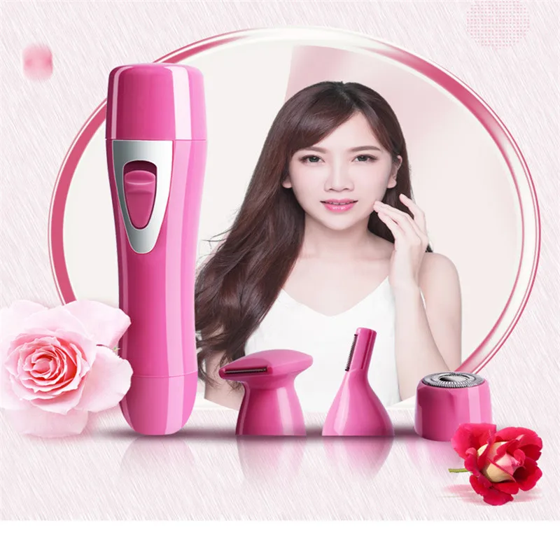 Travel Electric Lady Shaver All In One Women Groomer Body Hair Remover Eyebrow Trimmer Bikini Haircut Clipper Epilator Grooming