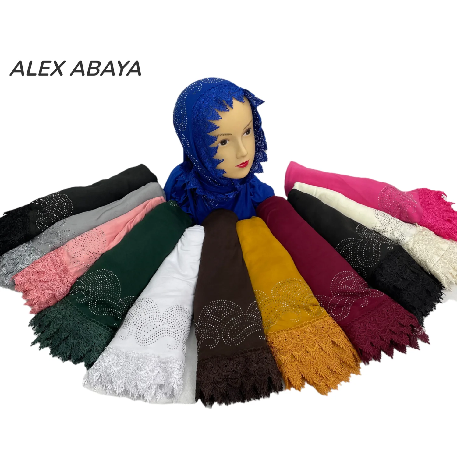 KASHKHA-Hijab for African Muslim Women, Soft Cotton Scarf, Dubai Pray, Big Shawls Wraps, AL-001, New, 2021