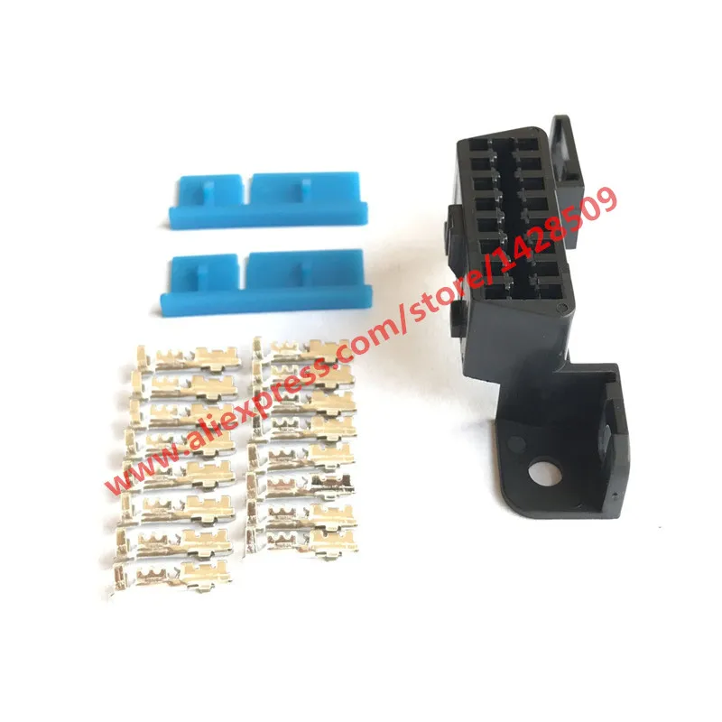 16 Pin OBD2 OBD-II Socket Automotive Diagnostic Interface OBDII OBD 2 Female Connector For VW GM Wuling