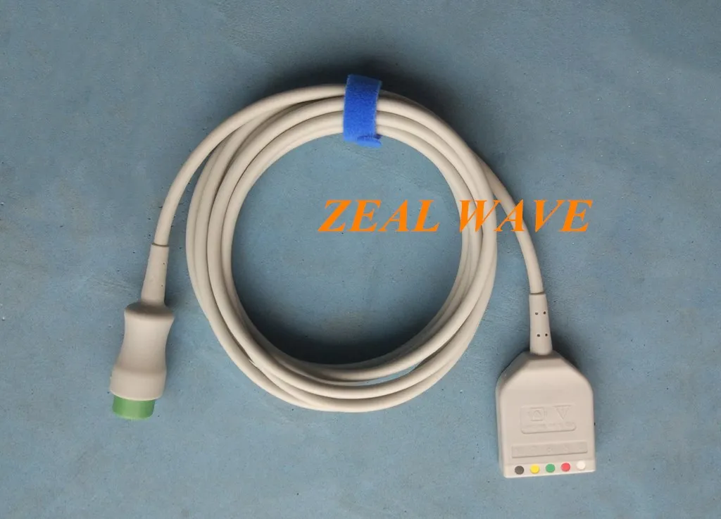 EV6201 Original Mindray 12-pin 5-Lead ECG Cable Defibrillation Type