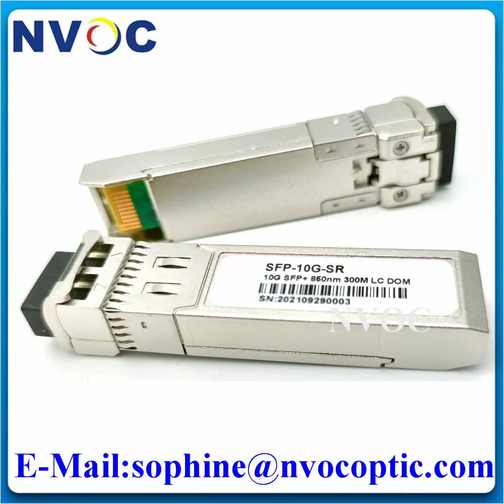 

10Pcs 10G SR 850nm 300M Duplex LC SFP Module,Multimode SFP+ Fiber Optical Transceiver SFP-10G-SR