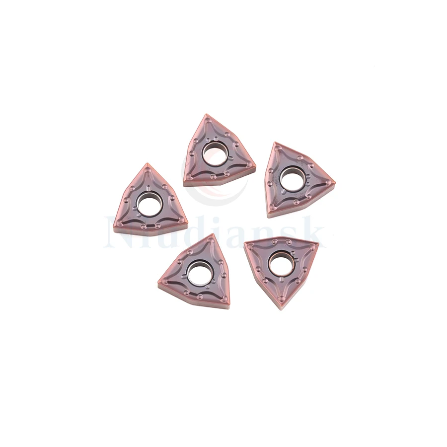10 Chiếc WNMG080404-MA NK9018 WNMG080408-MA NK9018 Bên Ngoài Biến Lắp Tiện Bằng Máy CNC Dụng Cụ Chế Biến Cá Chép Trông Trăng Hợp Kim Cắt Miếng Lót