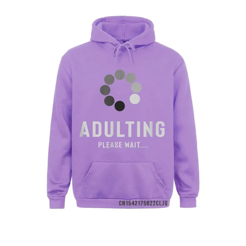 Gift Adulting Please Wait Funny Loading Happy 18th Birthday Gifts Warm Men Sweatshirts Slim Fit Long Sleeve Hoodies Clothes