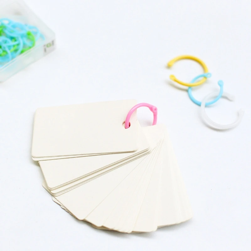 คุณภาพสูง Binder แหวนพลาสติกมัลติฟังก์ชั่วงกลม DIY อัลบั้มหลวม Leaf Binder แหวน