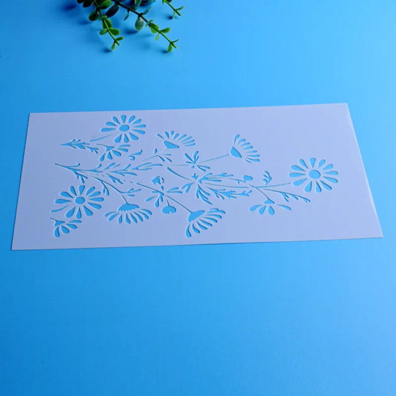 1pc Daisy Flower Stencil DIY Walls Layering Painting Template Decoration Scrapbooking Embossing Supplies Reusable