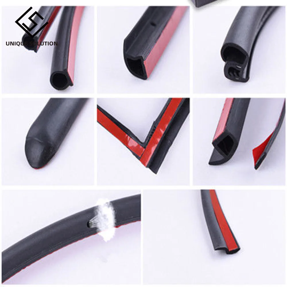 6M Car Door Seal Strip Rubber Big D Type Z Type P Type Waterproof Trim Sound Insulation Anti-Dust 6 Meters Car-Styling seal