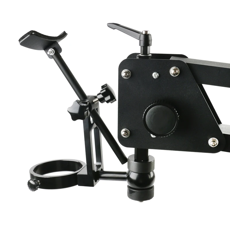 Imagem -03 - tipo de Extensão Ajustável Jóias Jade Making Trinocular Binocular Microscópio Estéreo Mola Trabalhando Stand Suporte Bracket Base