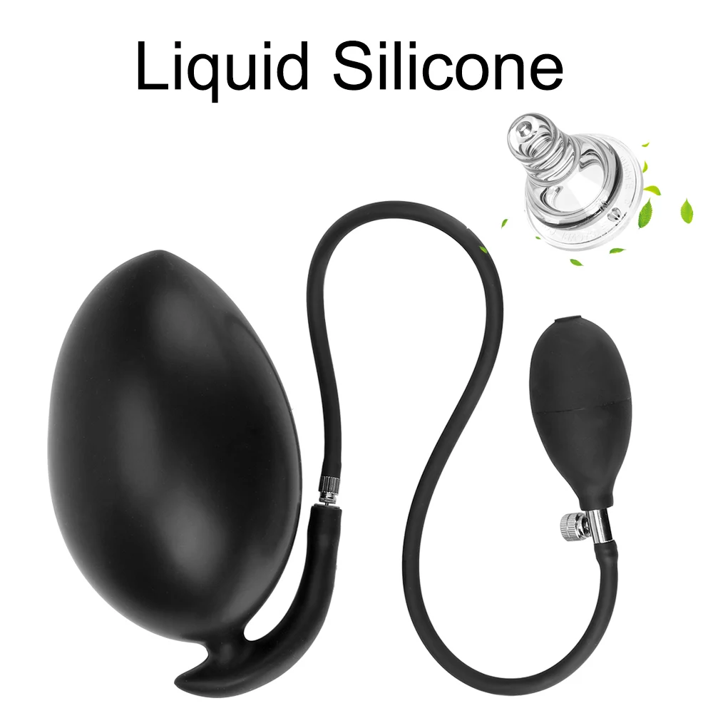 Inflatable Anal Plug Pump Dilator Butt Plug Dildo Prostate Massager Anal Expander Stretcher Adult Products Sex Toys for Women