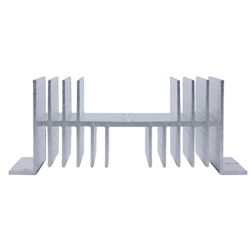 Aluminum Heat Sink Dissipation Radiator Rail Mount Suitable for Single Phase Solid State Relay SSR-40DA 10A 25A 40A 60A 80A