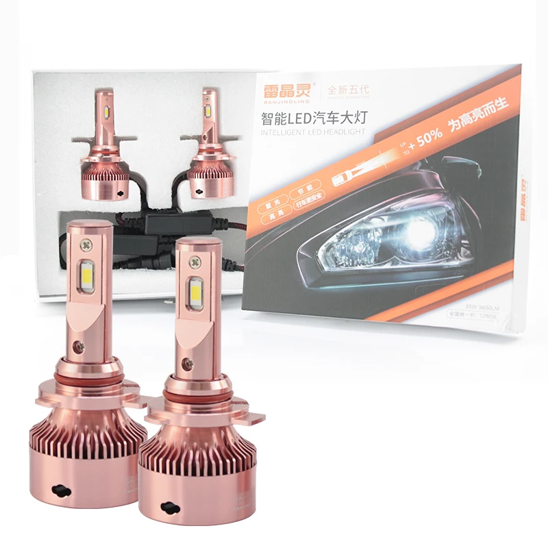 2 Pcs / Set Car Light H1 H7 H11 9005 9012 LED Bulb 72W 7600LM 6000k Anti-Fog Lamp Waterproof Car Light