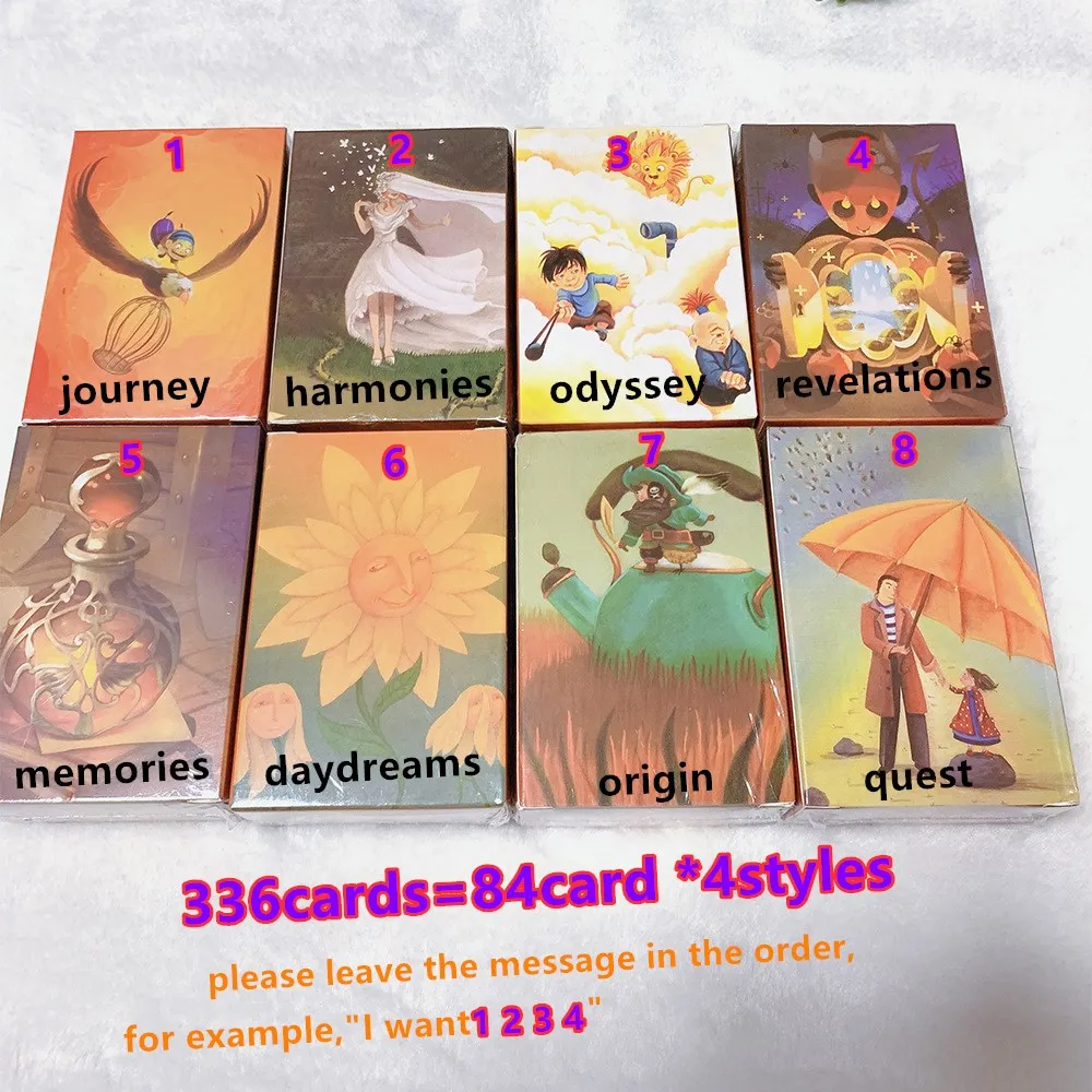 

336 playing cards 4Styles tell story cards game high quality Board games for kids 8 Expansion home party fun board game