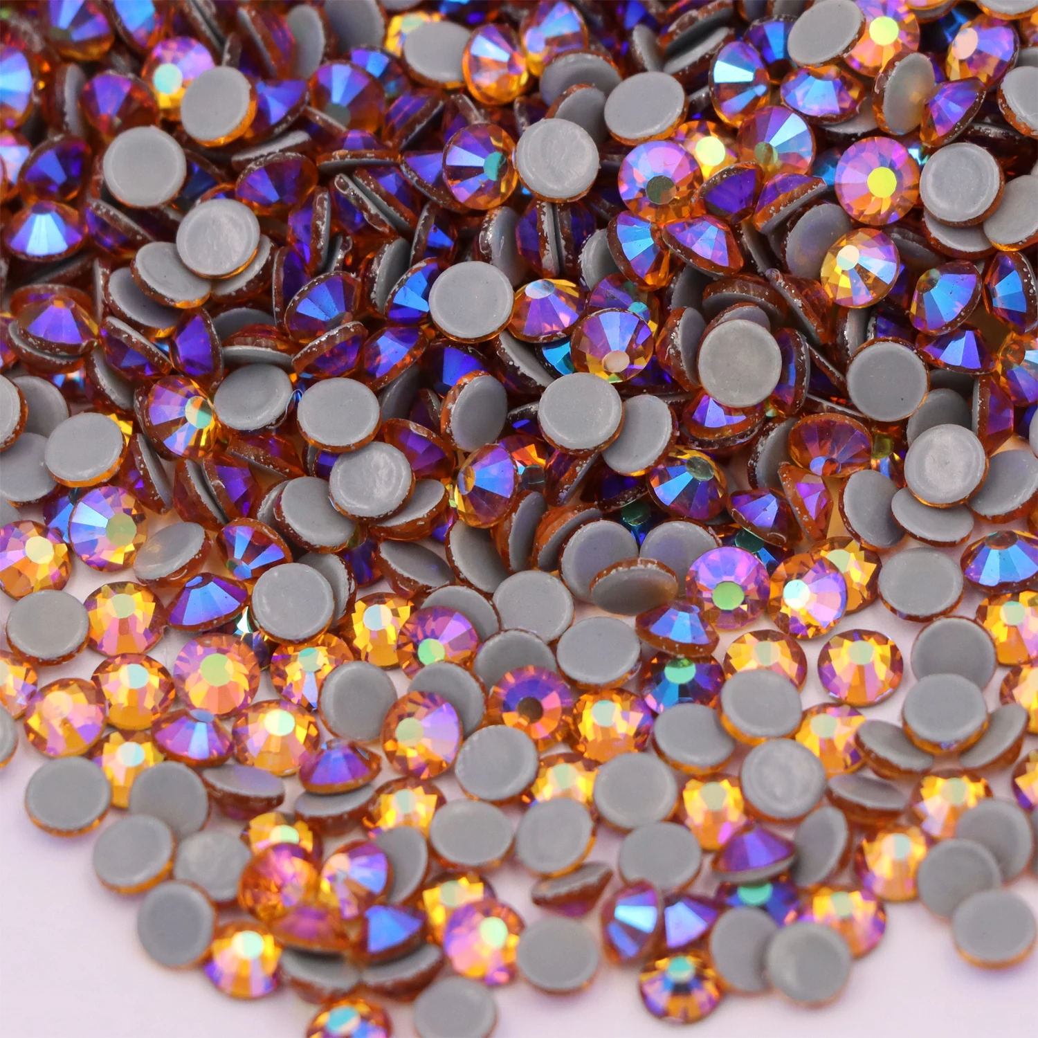 

Topaz AB Hotfix Rhinestones Flatback Crystals Strass Iron on Hot Fix Stones For Fabric Clothing Garment Bags Glitters Decoration