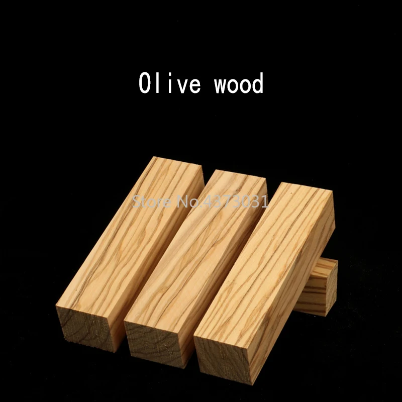 1 Buah Olive Wood untuk DIY Pegangan Pisau Bahan Multi Ukuran Kerajinan Bahan Baku