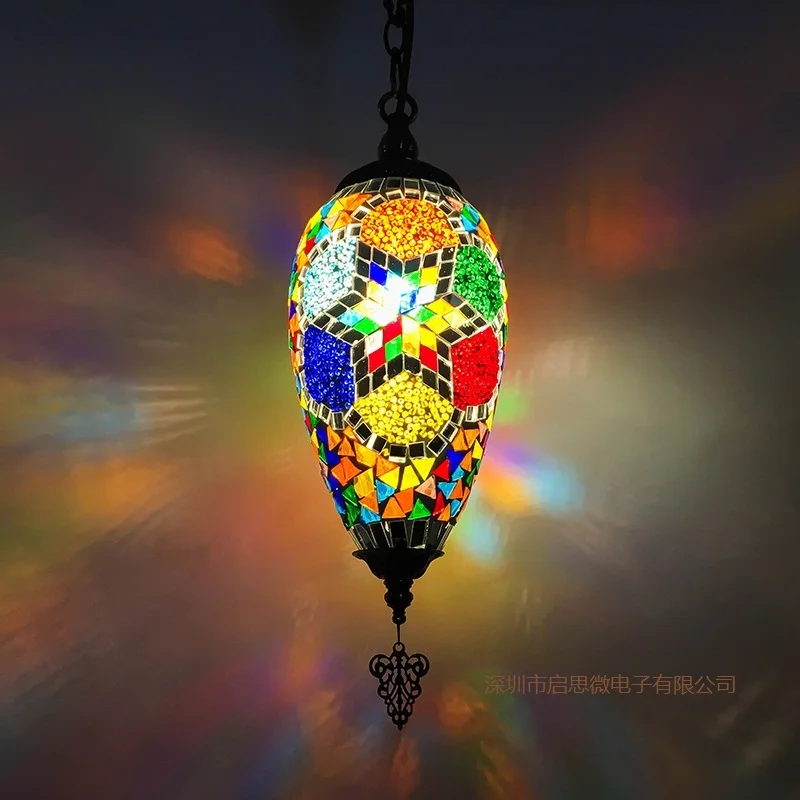 Turkey Ethnic Customs Handmade Lamp Romantic Cafe Restaurant Bar Tree Pendant Light Hanging Light Home Lighting Decro